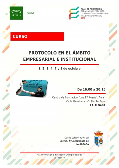 Abierto el plazo para el Curso de Protocolo